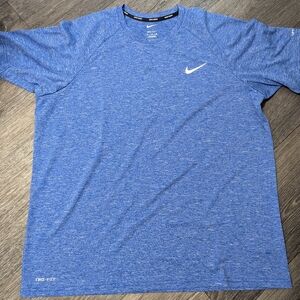 Nike Men's Heathered Blue Short Sleeve Tee